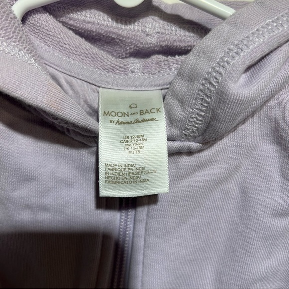 🌿Hanna Andersson Moon and Back Zip Up Hoodie - Picture 4 of 5